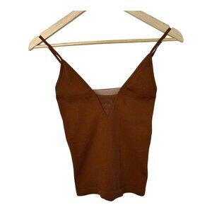 Free People Intimately Come Around Cami Tank Top in Henna XS/S